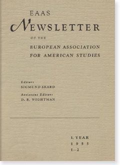 Cover of the first Newsletter of the EAAS